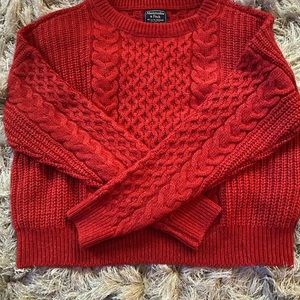 Abercrombie &finch Red Sweater size M
